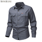 Men's Shirt Factory - OEM 2025 Spring Autumn Cotton Loose
