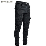 Denim Jeans Factory - OEM 2025 Plus Size Men's Tight Stacked