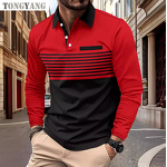 Polo Shirt Factory - OEM Men's Short-Sleeve Striped Print