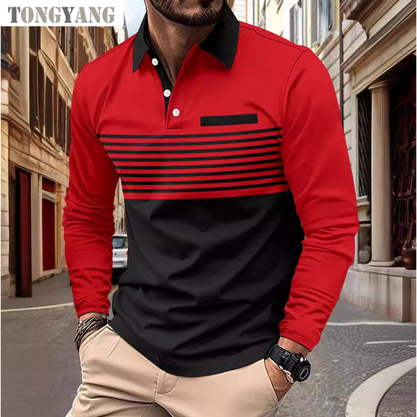Polo Shirt Factory - OEM Men's Short-Sleeve Striped Print
