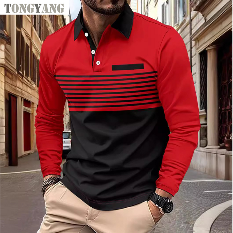 Polo Shirt Factory - OEM Men's Short-Sleeve Striped Print