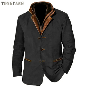 Men's Coat Factory - OEM Retro Lapel Autumn Winter Casual
