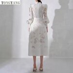 Retro Dress Factory - OEM 2024 Autumn Lapel Lantern Sleeve