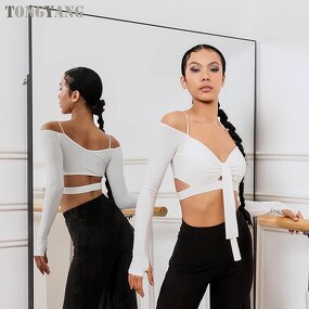 Latin Dance Dress Factory - OEM V Neck Short Sleeve Female