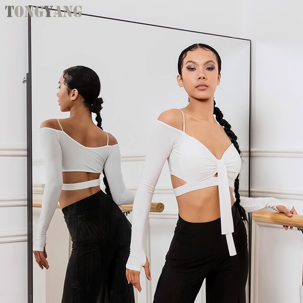 Latin Dance Dress Factory - OEM V Neck Short Sleeve Female