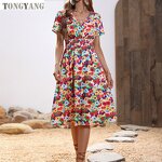 Bohemia Dress Factory - OEM Summer Floral V Neck Tunic