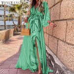 Sundress Factory - OEM Summer Plus Size V Neck Loose Split