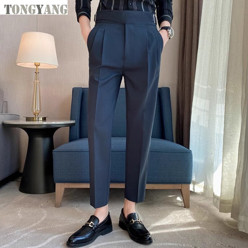 Naples Trousers Factory - OEM Italian Style High Waist Buckle