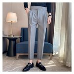 Naples Trousers Factory - OEM Italian Style High Waist Buckle