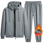 Fleece Set Factory - OEM Autumn Winter Men's Jacket Plus