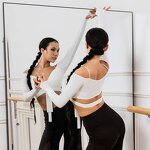 Latin Dance Dress Factory - OEM V Neck Short Sleeve Female