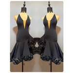 Latin Dance Pants Factory - OEM High Waist Ballroom Competition