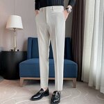 Suit Pants Factory - OEM Men's Formal Stretch Slim Solid