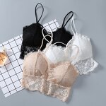 Crop Top Factory - OEM Women Lace Wireless Bra Camisole