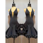 Latin Dance Pants Factory - OEM High Waist Ballroom Competition