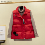 Fur Vest Factory - OEM 2025 New Cotton-padded Women's Slim