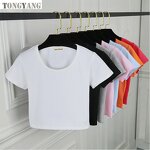 Printed T-shirt Factory - OEM Summer Korean High Waist Tight