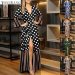 Maxi Dress Factory - OEM New Style Flared Long Sleeve Tie