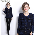 Tweed Coat Factory - OEM Autumn New High-end Single-breasted