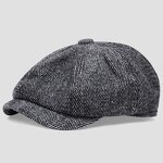 Flat Cap Factory - OEM Wholesale Men Herringbone Cabbie