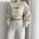 Knitted Sweater Factory - OEM Autumn Winter Women Sexy Hollow