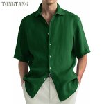Casual Shirt Factory - OEM Men's V-neck Loose Pure Cotton