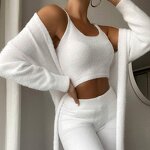 Women's Set Factory - OEM Autumn Winter Sexy V-neck Plush