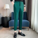 Suit Pants Factory - OEM Men's Formal Stretch Slim Solid