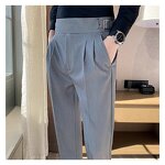 Naples Trousers Factory - OEM Italian Style High Waist Buckle