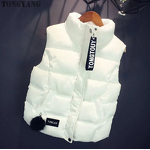 Fur Vest Factory - OEM 2025 New Cotton-padded Women's Slim