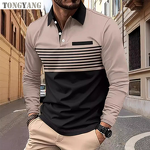 Polo Shirt Factory - OEM Men's Short-Sleeve Striped Print