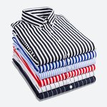 Striped Shirt Factory - OEM Autumn New Men's Slim Fit Korean