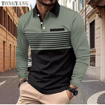 Polo Shirt Factory - OEM Men's Short-Sleeve Striped Print