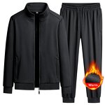 Tracksuit Factory - OEM Men's Warm Two Pieces Stand Collar