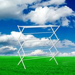 Metal Drying Rack Factory - OEM Three-Layer Folding Collapsible