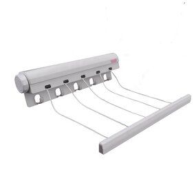 Retractable Clothesline Factory - OEM 5-Line Wall-Mounted Folding