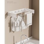 Aluminum Wall Clothes Rack Factory - OEM Foldable Drying Organizer