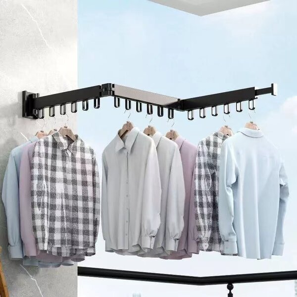 Aluminum Drying Rack Factory - OEM Wall-Mounted Metal Space-Saving