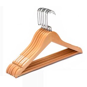 Wooden Coat Hanger Factory - OEM Premium Single Square Glossy