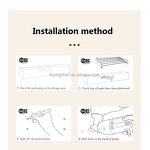 Aluminum Wall Clothes Rack Factory - OEM Drying Hanger Organizer
