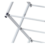 Metal Hanging Rack Factory - OEM 3 Layers Moving Folding Stand