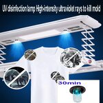 Electric Clothes Drying Rack Factory - OEM Foldable with UV Light