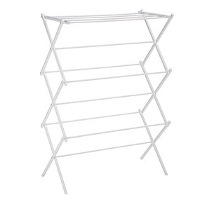 Metal Drying Rack Factory - OEM Adjustable 3-Tier Folding Portable