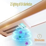 Electric Clothes Drying Rack Factory - OEM Ceiling Mounted UV Light