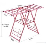 Steel Clothes Rack Factory - OEM X Butterfly Shape Foldable