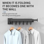 Aluminum Drying Rack Factory - OEM 3-Tier Retractable Wall-Mounted