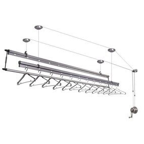 Manual Laundry Rack Factory - OEM All-in-One Lift System Aluminum