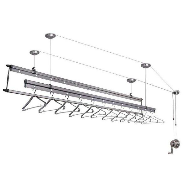 Manual Laundry Rack Factory - OEM All-in-One Lift System Aluminum