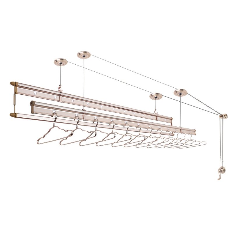 Ceiling Clothes Hanger Factory - OEM Hand-Controlled Retractable Dry