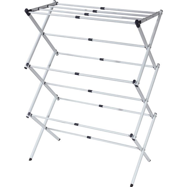 Metal Hanging Rack Factory - OEM 3 Layers Moving Folding Stand